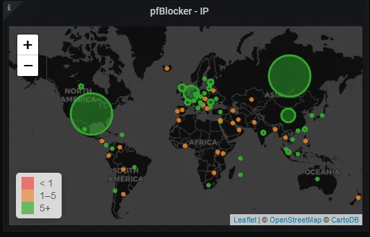 pfBlocker - IP Block Geomap