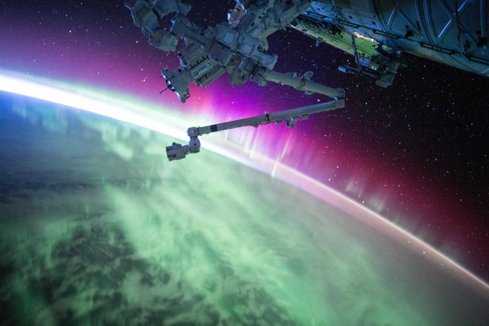 NASA Picture of auroras from ISS